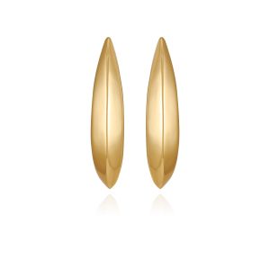 Goldtone Gilded Leaf Earrings