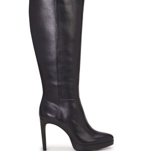 Valeria Wide Calf High Heel Boot