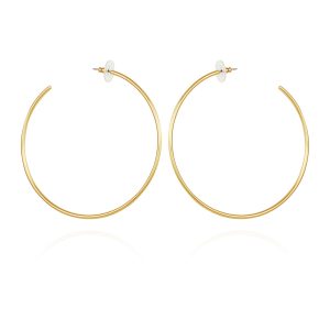 Large Open Hoop Earrings