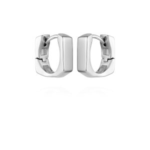 Rectangle Huggie Hoop Earrings